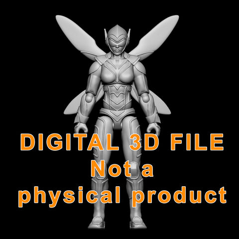 Female Quantum Raider Micro Articulation Digital 3D files - EZ Print
