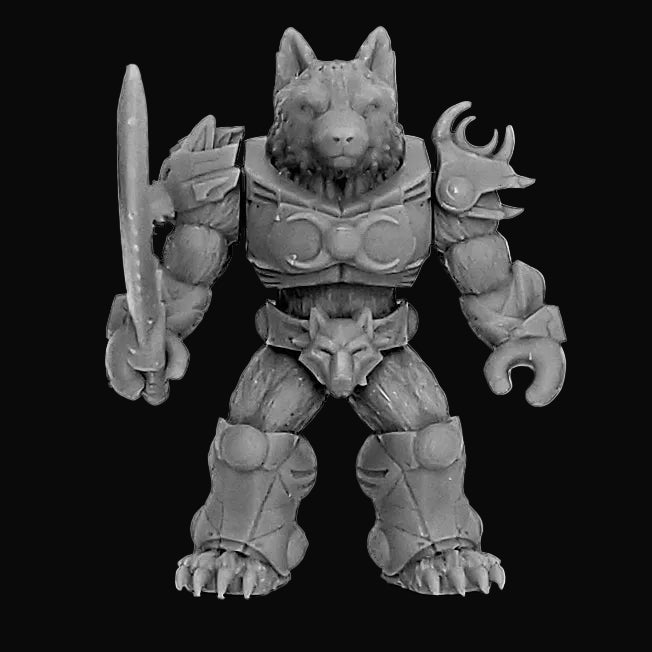 Lunar Wolf Combat Creatures "BB" Mini Figure