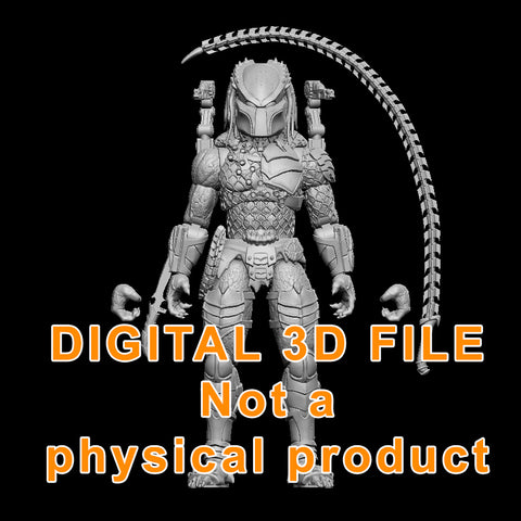 Wolf Hunter Figure Digital 3D files