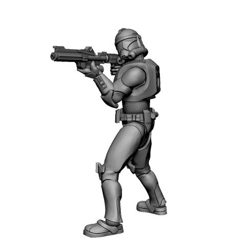 1.5" (38mm) Legion Scale Scale P2 Trooper 4-PACK